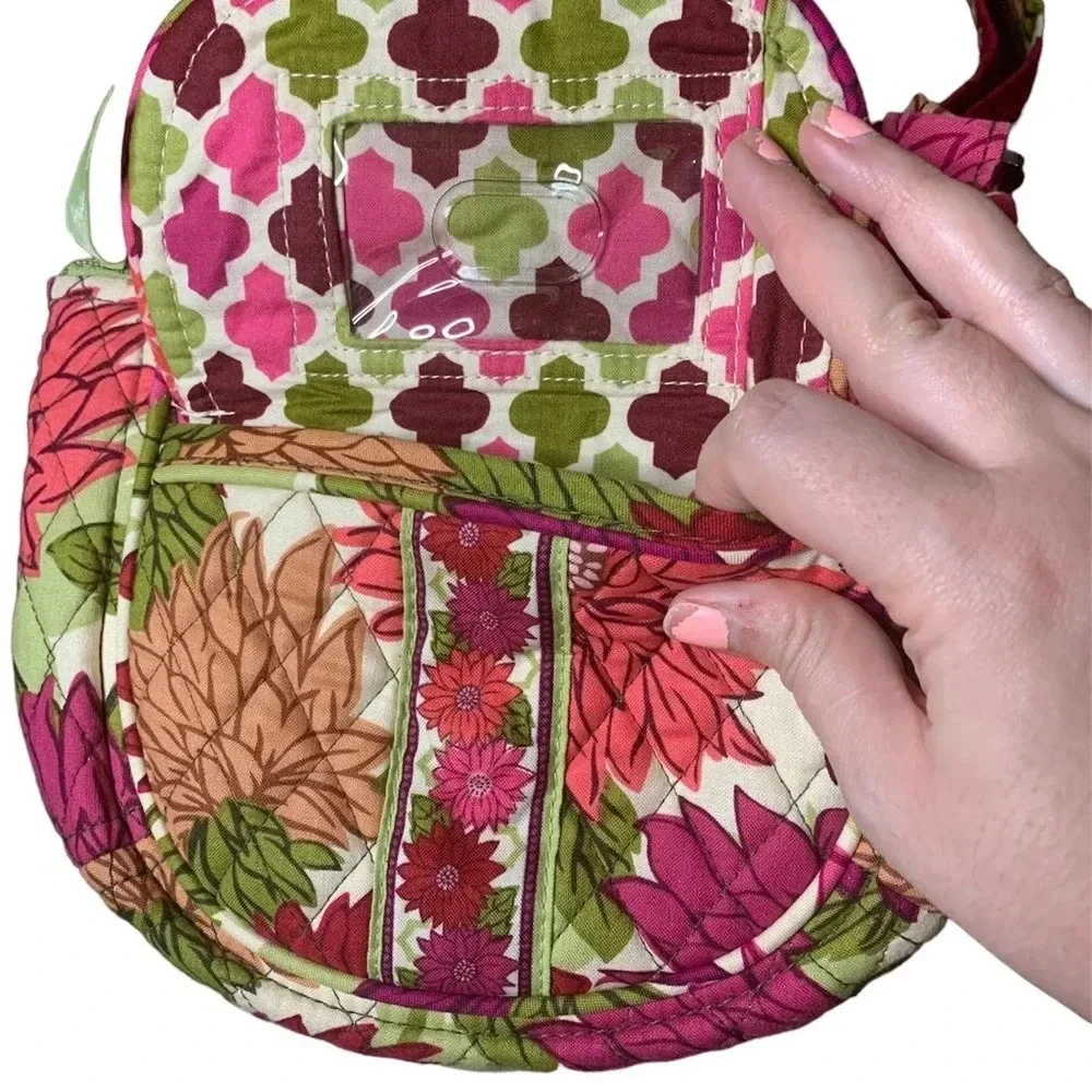 Vera Bradley Hello Dahlia Lizzy Crossbody Handbag